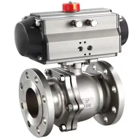 Válvula de bola accionada neumáticamente